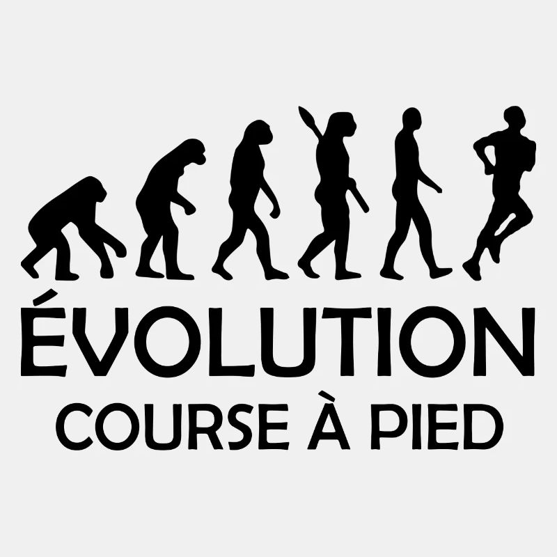 evolution course à pied / humour course à pied