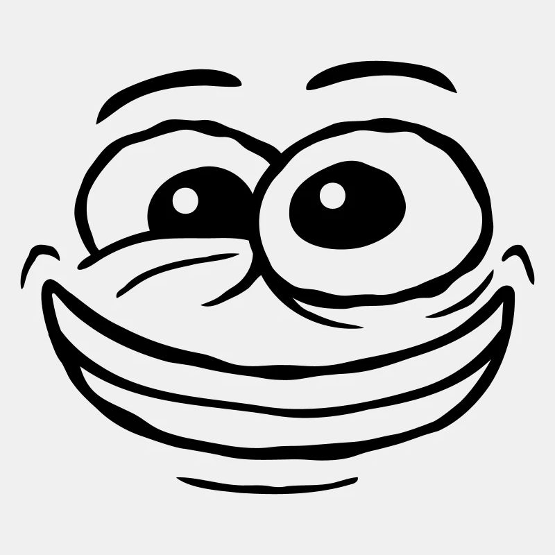 Design crazy comic face