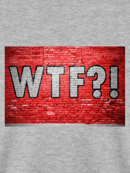 WTF!? Ziegelsteinmauer Graffiti