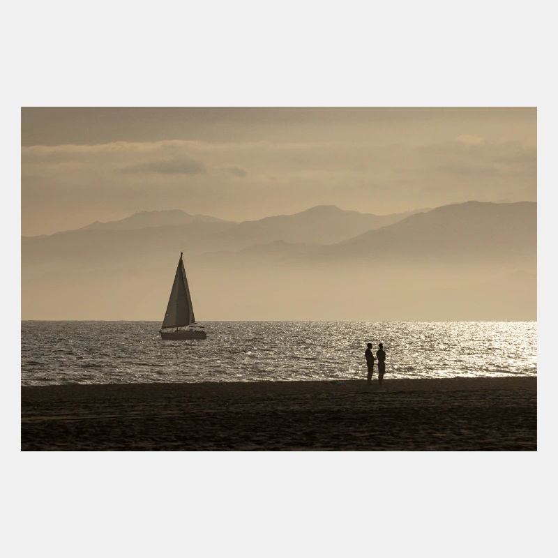 Ambiance de soirée à Venice Beach