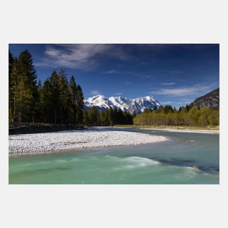 Loisach mit Zugspitzblick
