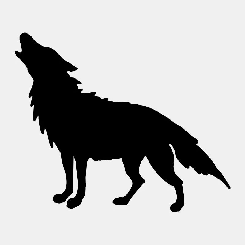 Heulender Wolf