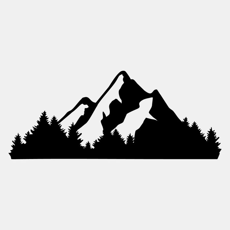 Berge und Wald
