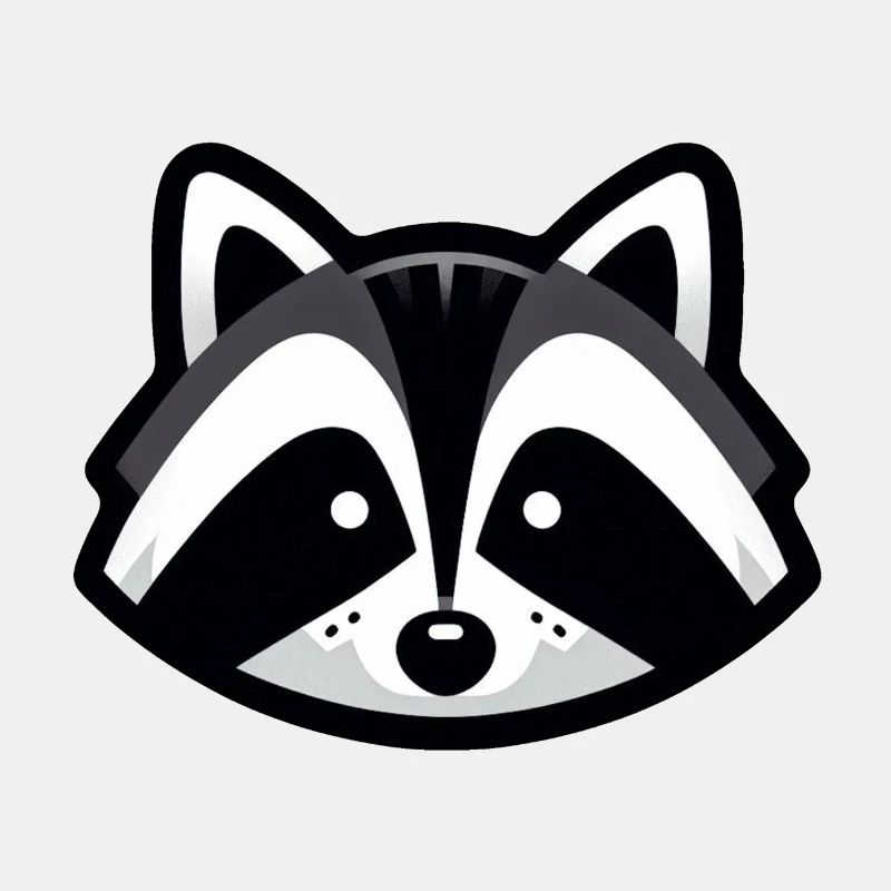 Einfaches Waschbär-Design