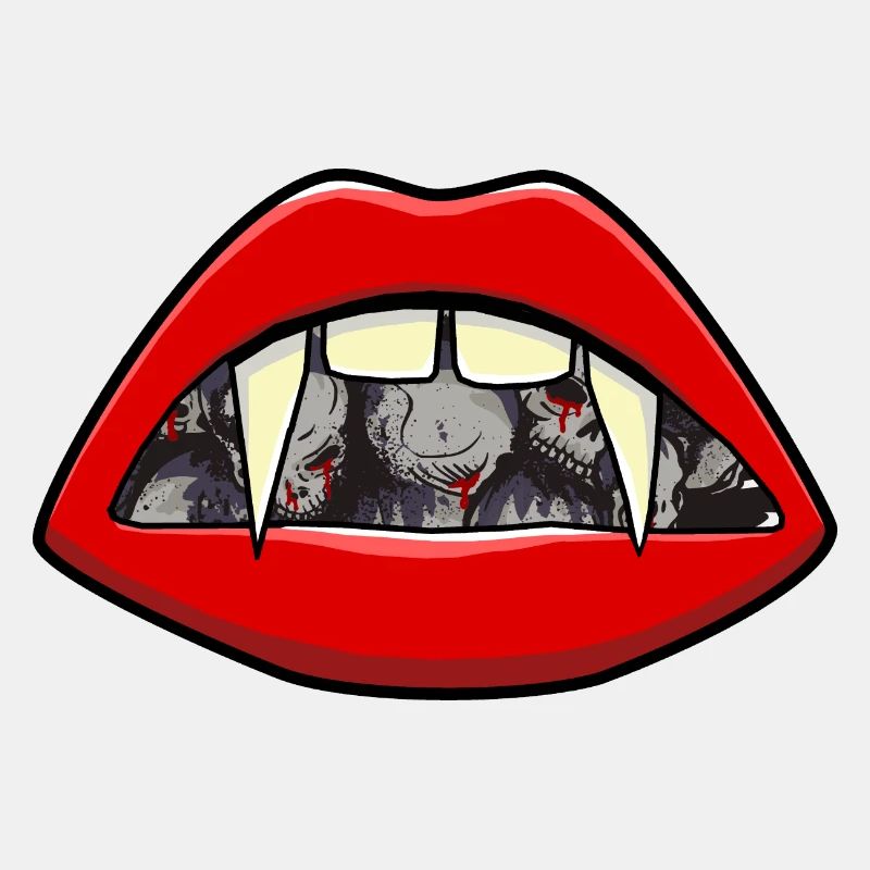 Halloween Vampir Mund Blutsauger Vampire