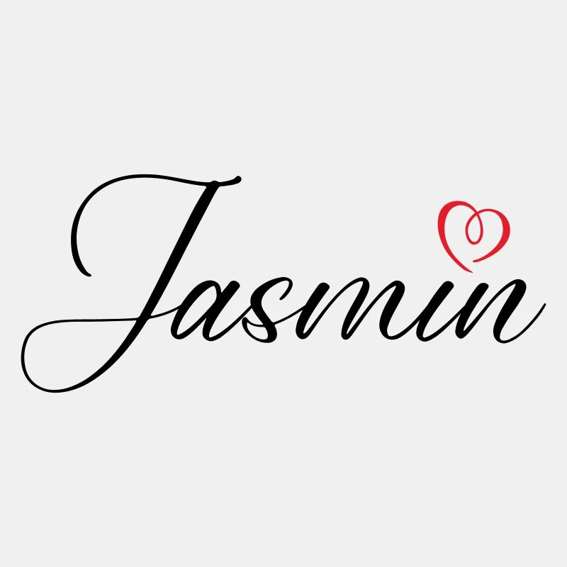 Jasmin Name Heart