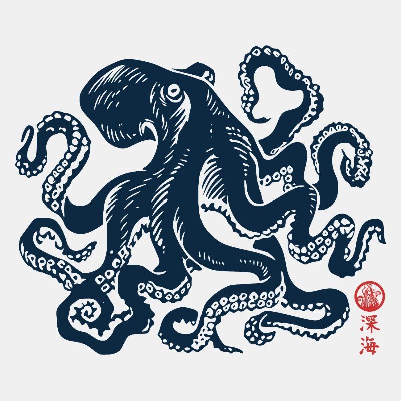 Octopus with Kanji