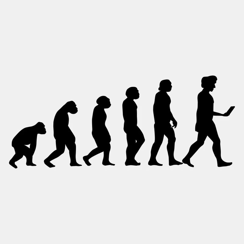 evolution men smartphone evolución ape