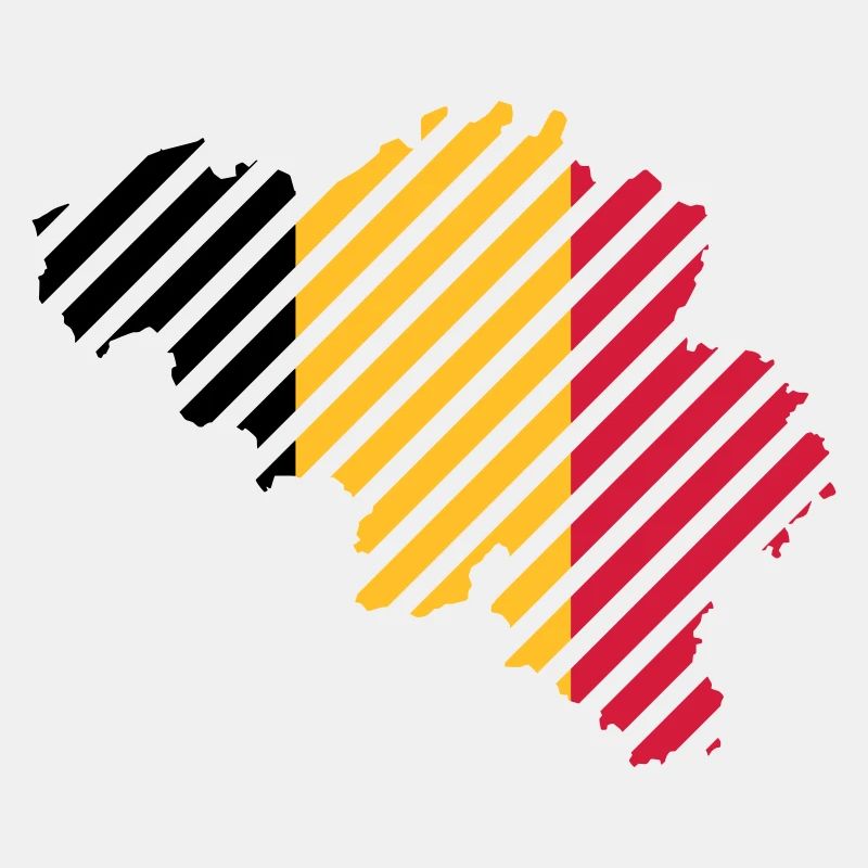 Gestreifte Land Belgien