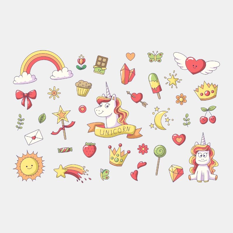 Set Einhorn Querformat