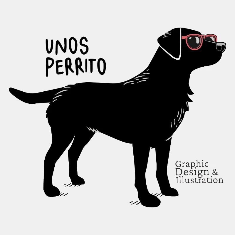 cooler schwarzer Labrador