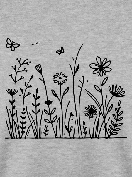 Blumenwiese mit Schmetterling