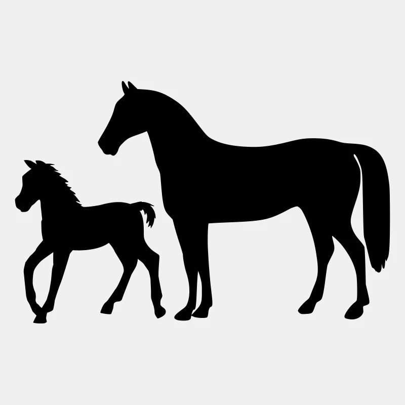 Pferd mit Fohlen