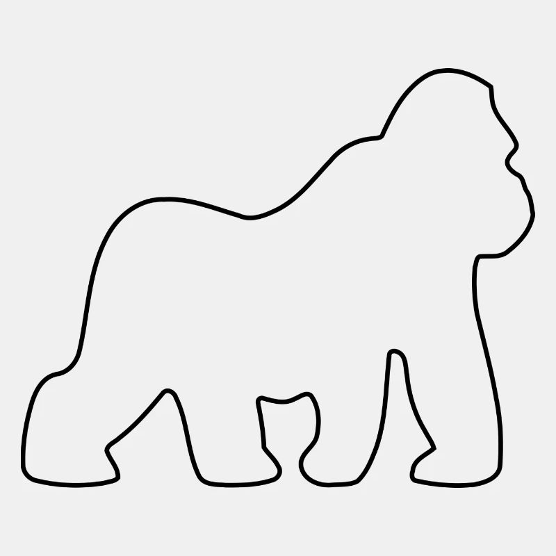 Gorille, Dos argenté, Singe, Singe, Gorilles,