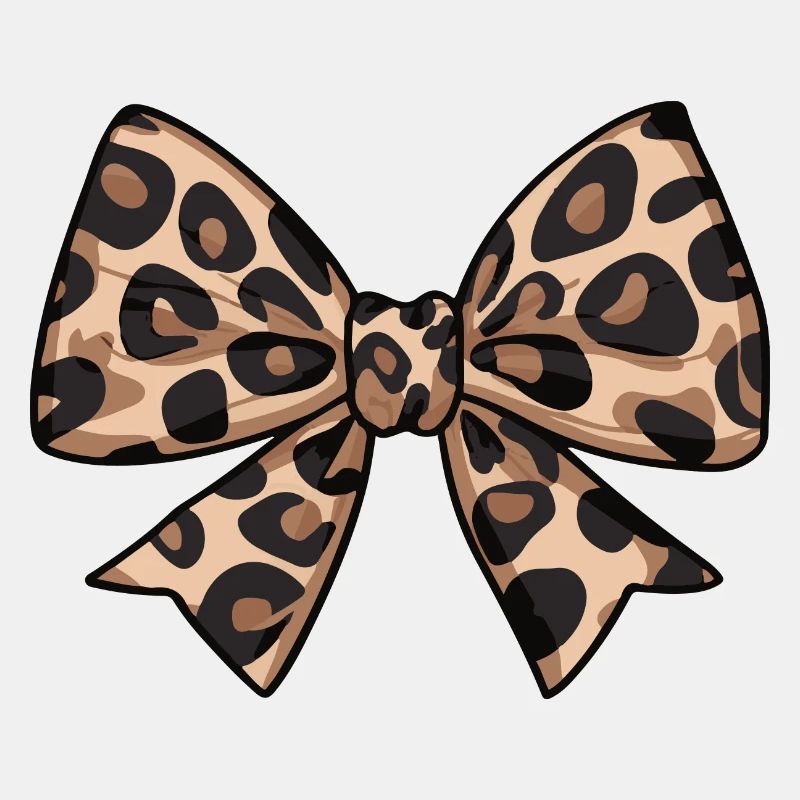 LARGE BOW WITH LEOPARD TREND