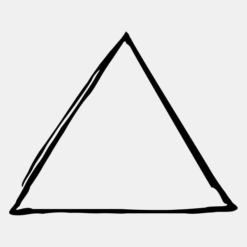 Hand-drawn triangle (1C)