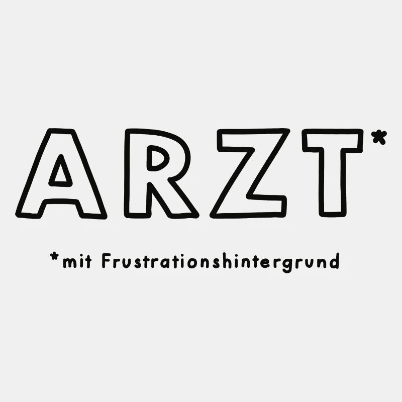 Arzt mit Frustrationshintergrund