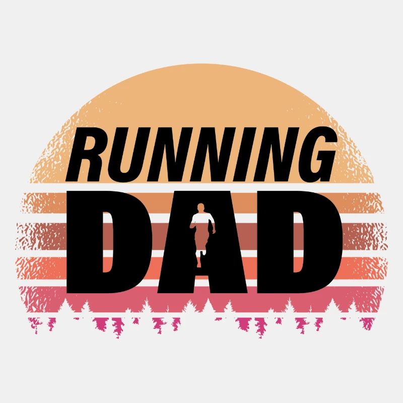running dad runner marathon jogging father gift
