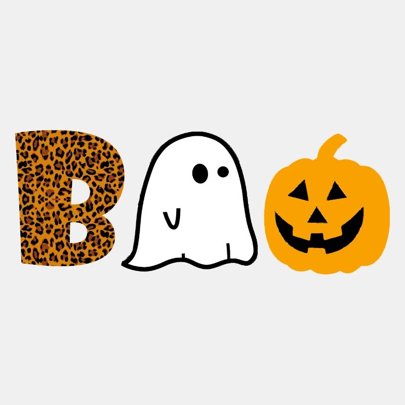 Halloween Boo Leopard Ghost Citrouille