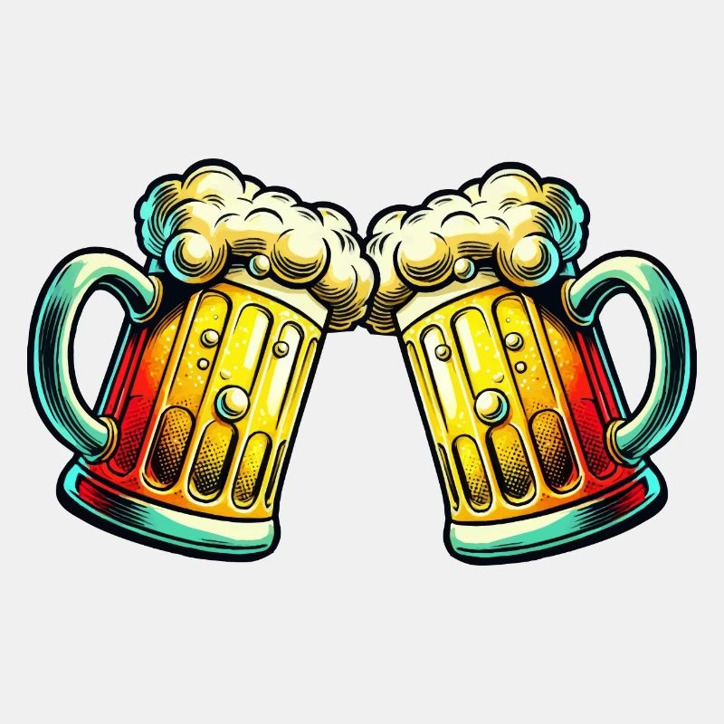 Bier anstoßen Bierglas