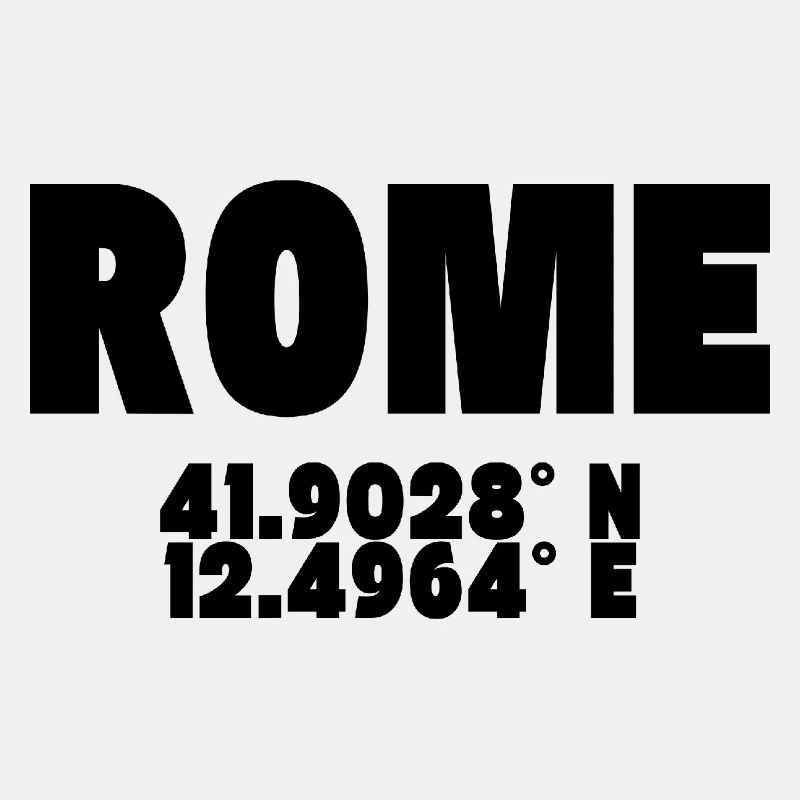 Rome - Design avec coordonnées