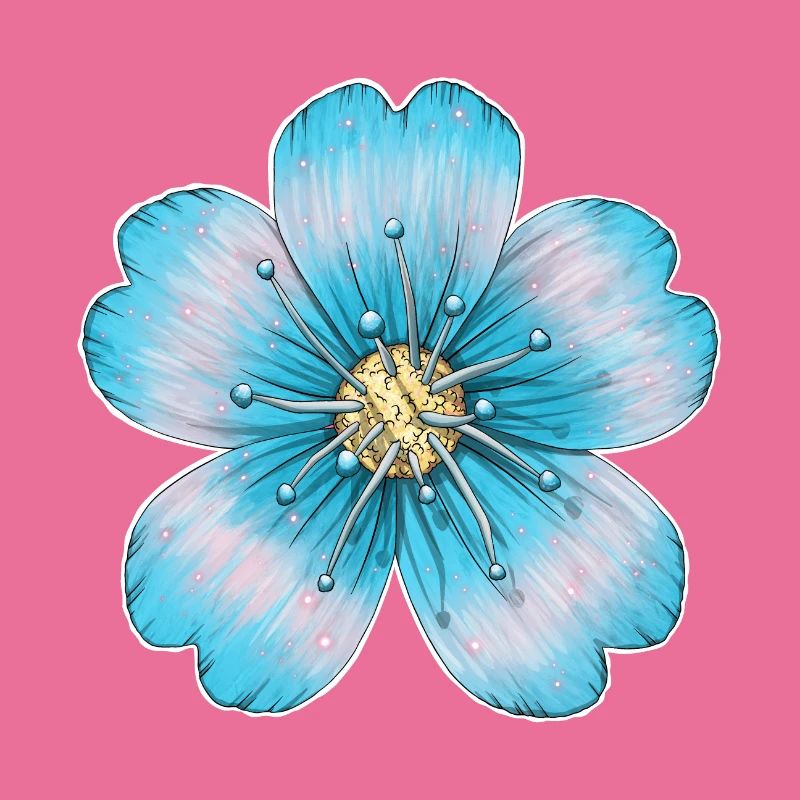 Hellblaue Blume