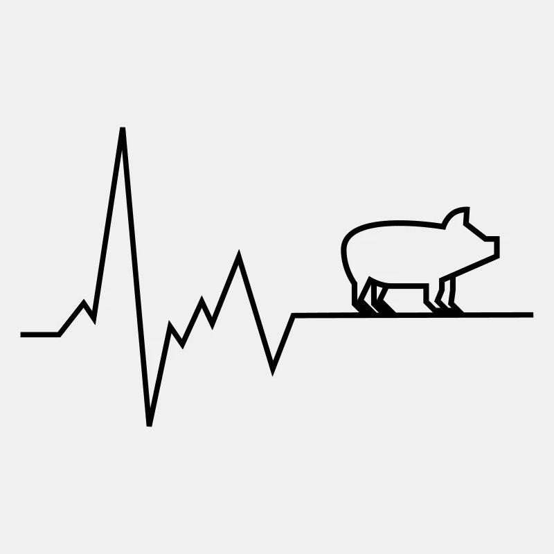 herzschlag schwein