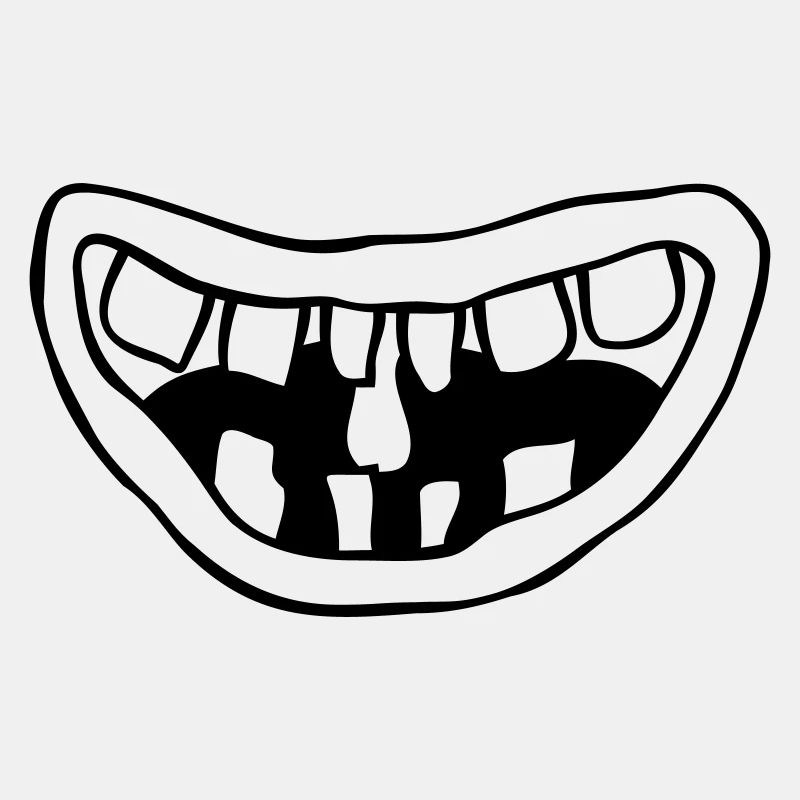 Design lachendes Monster Mund