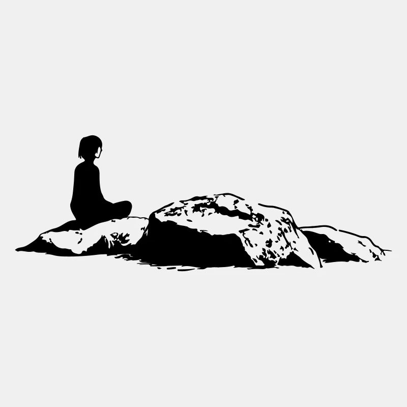 Meditation auf den Felsen
