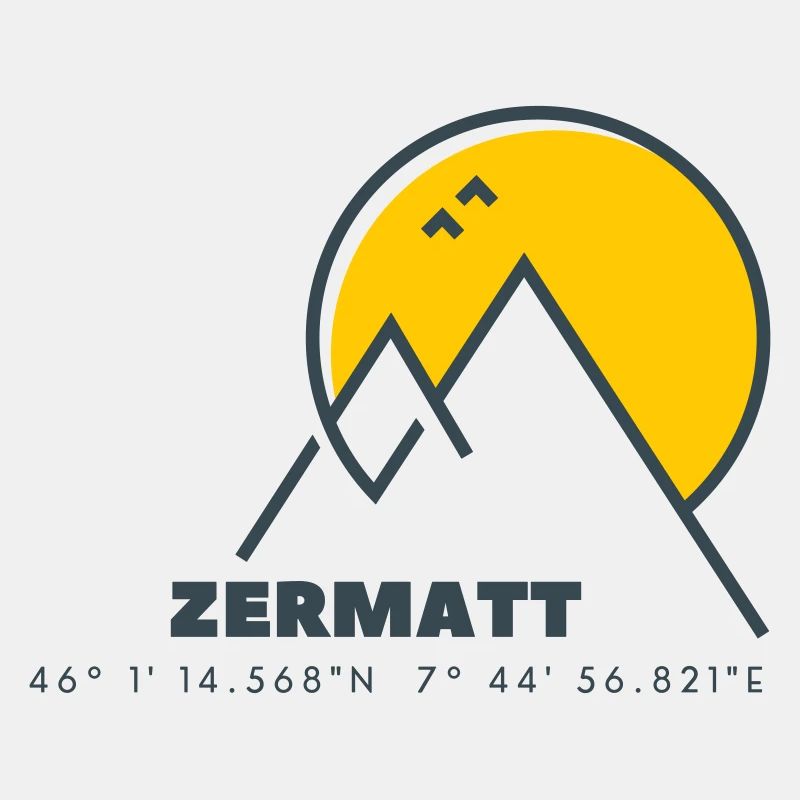 Minimalistisches Zermatt-Logo
