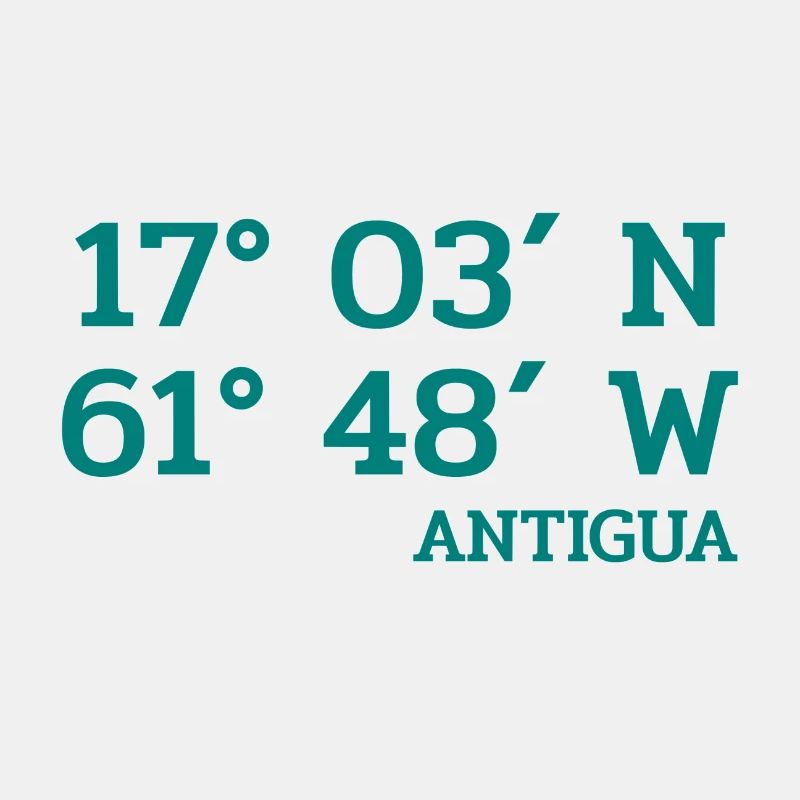 Antigua Coordinates - Coordinates - Caribbean