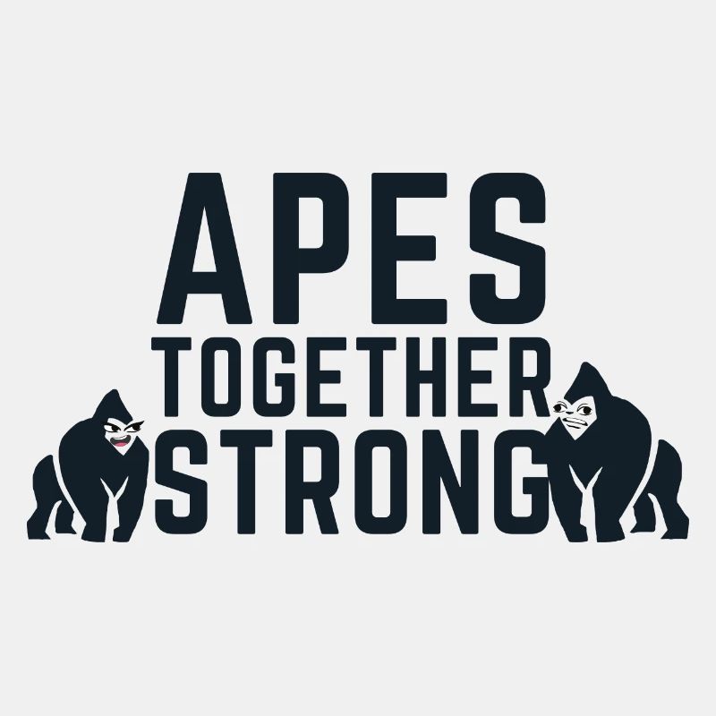 Apes Together Strong Meme Beste Freunde Geschenk