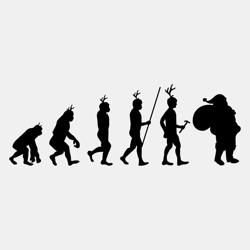 Evolution Weihnachtsmann Weihnachtsmann