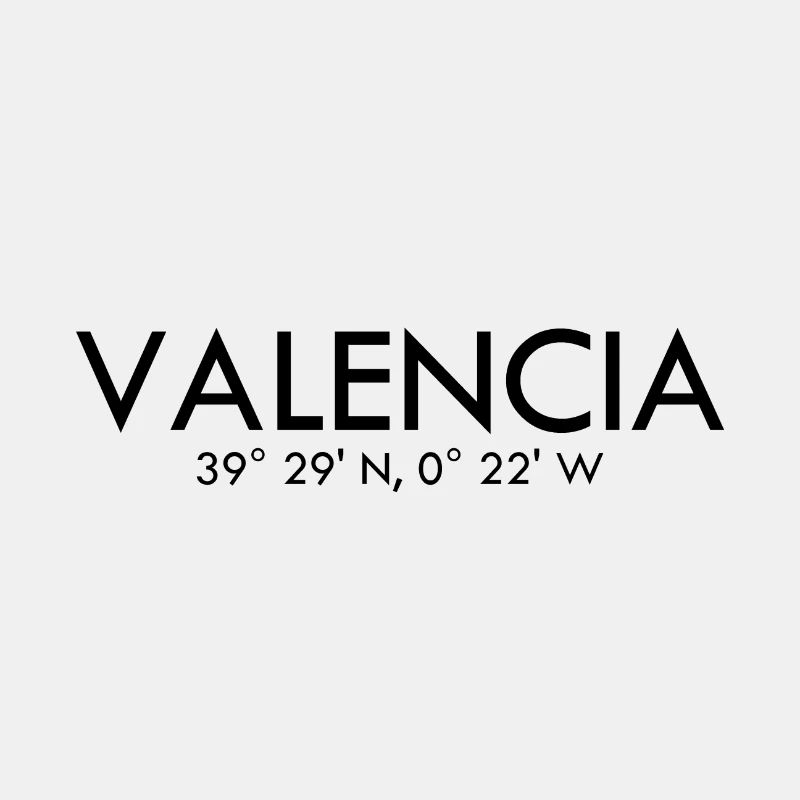 Valencia - Spain - Coordinates Latitude Longitude