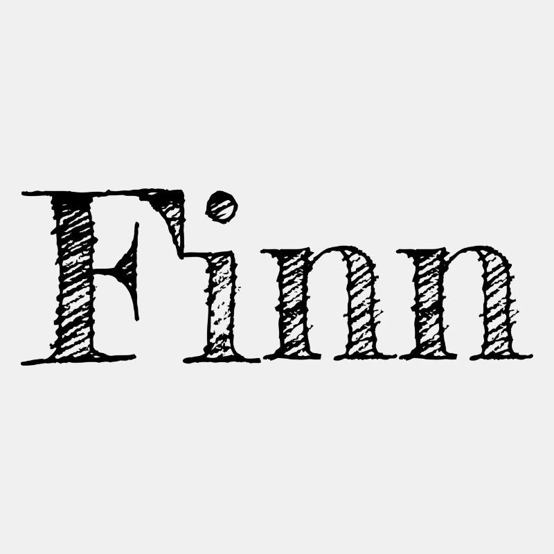 Name Finn Comic Schwarz