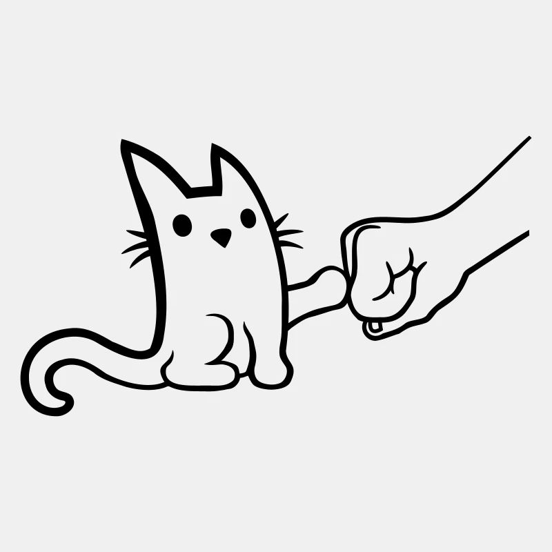 Katze Fist Pump Brofist