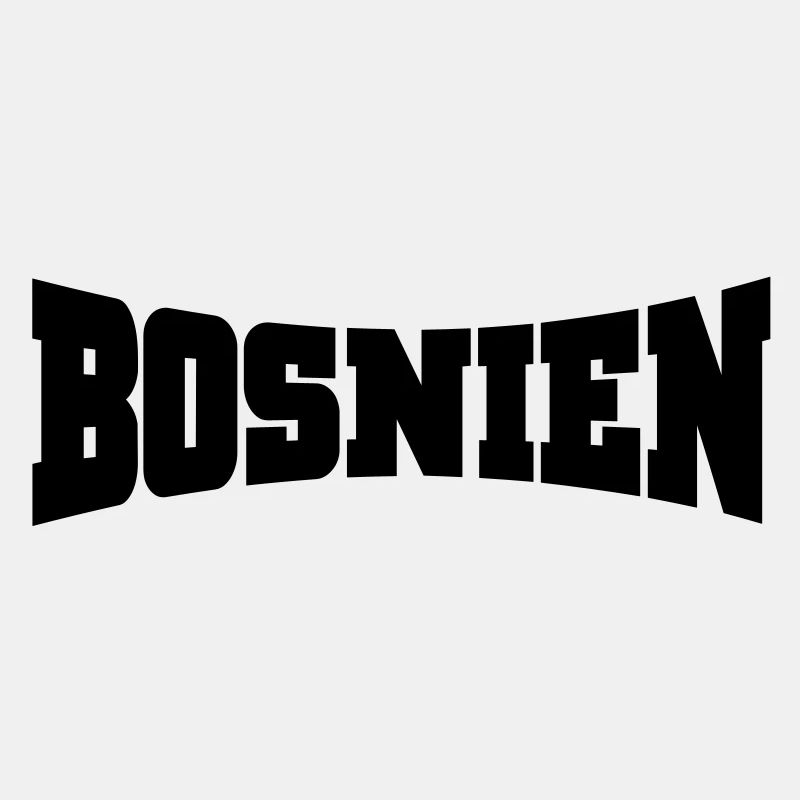 Bosnien Schriftzug