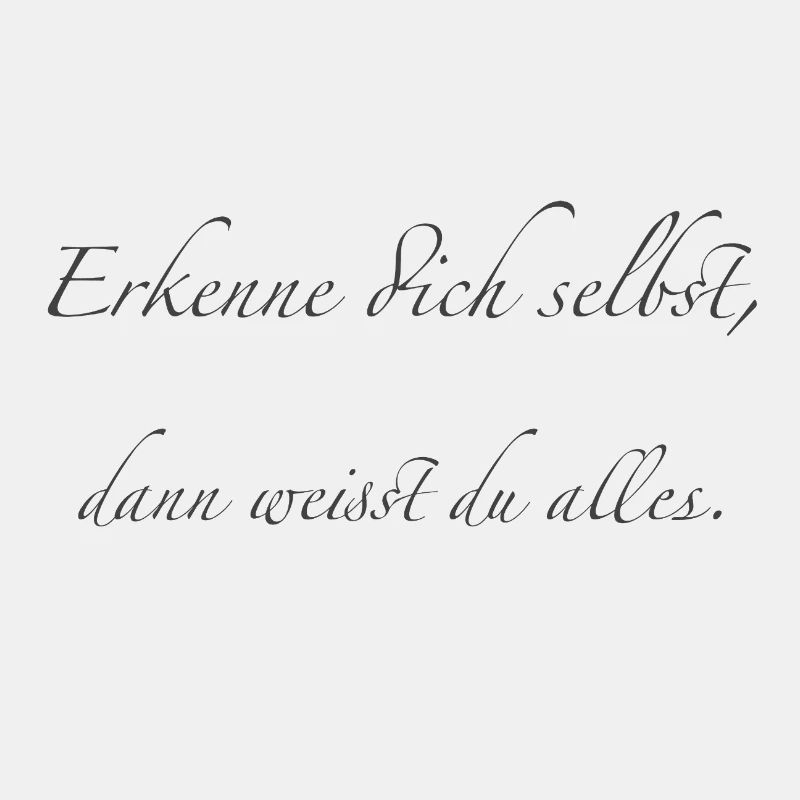 erkenne dich selbst