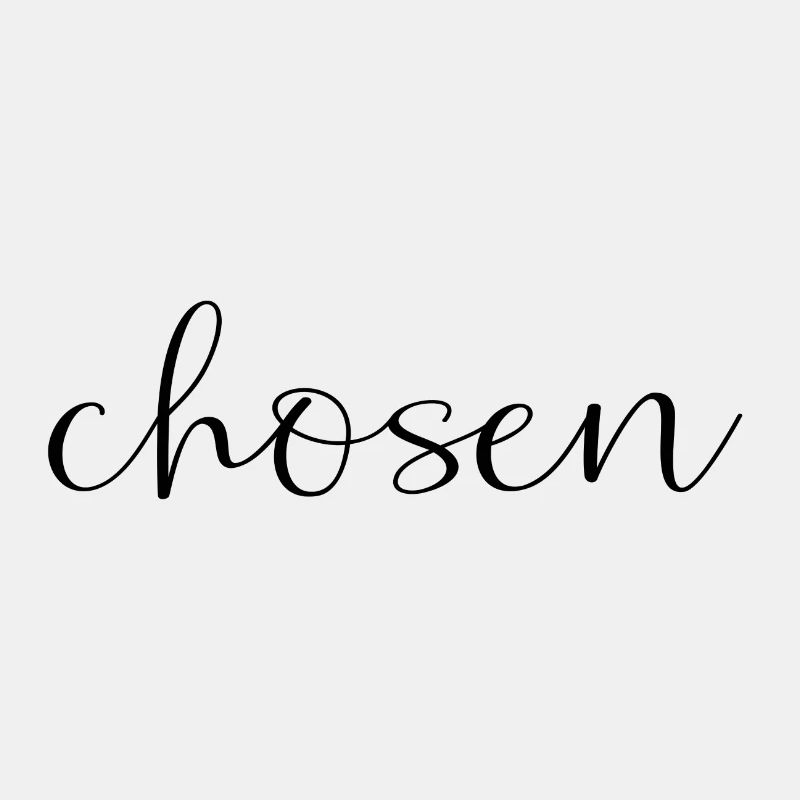 Auserwählt, chosen, christliches Design