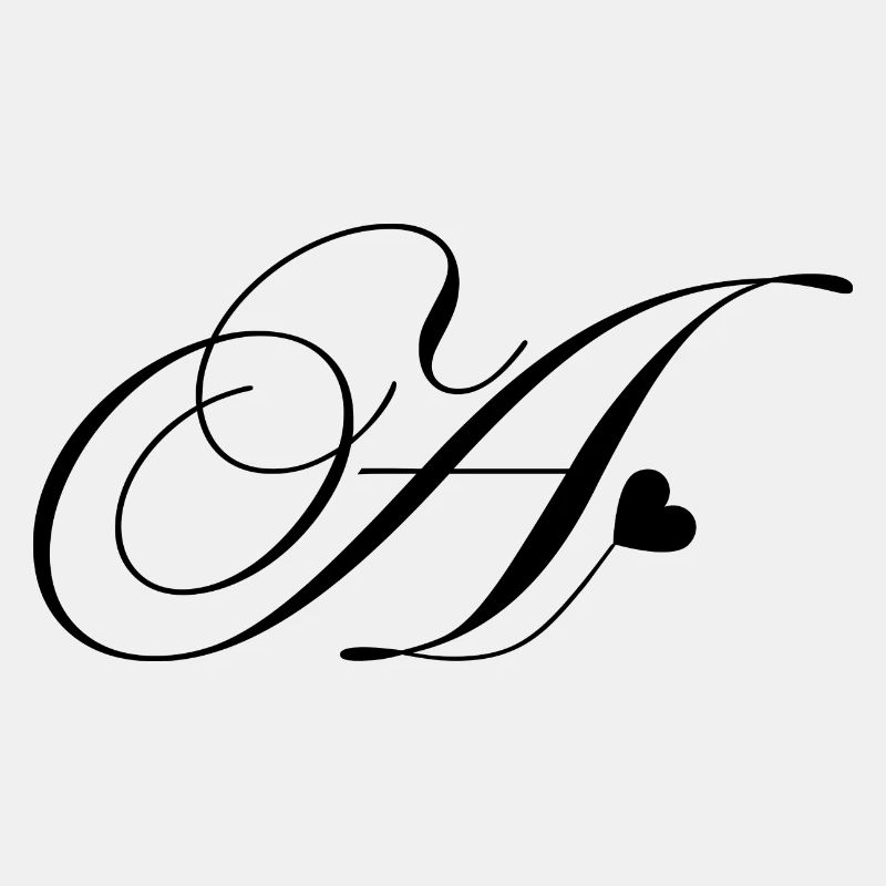 Brief-zu-Herz-Kalligraphie