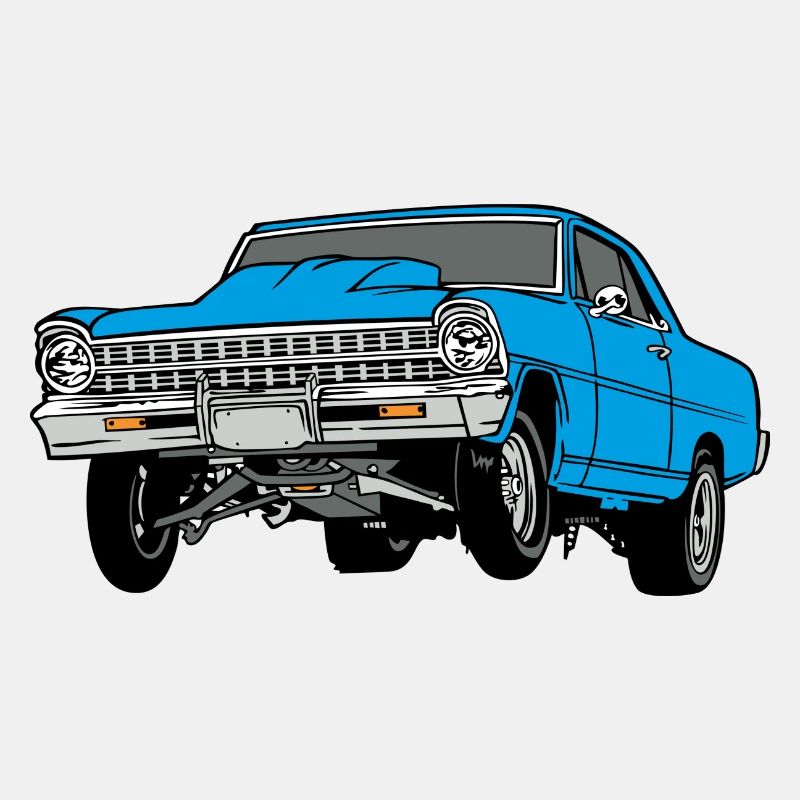 dragster blue