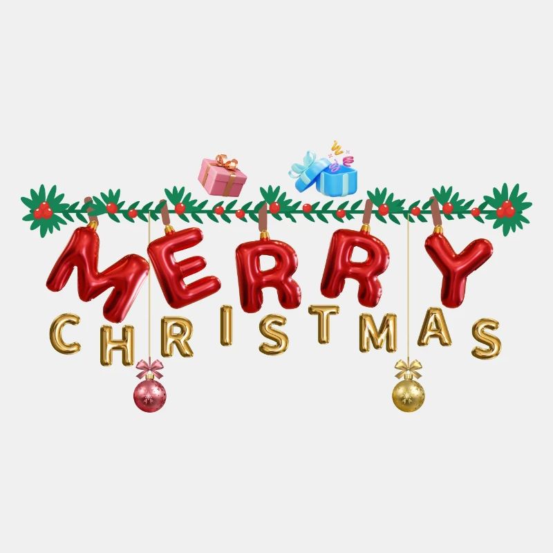 Merry Christmas Baloon look