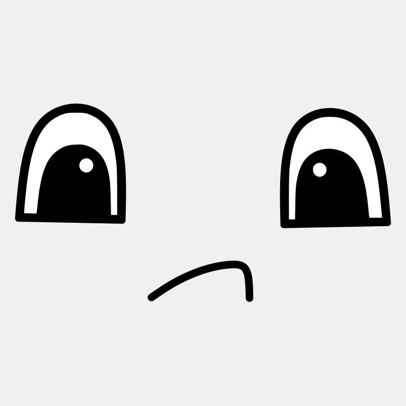 Cute sad face