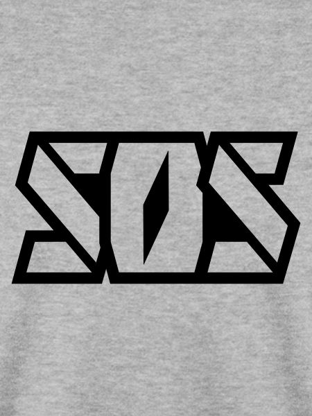 SOS Schriftzug