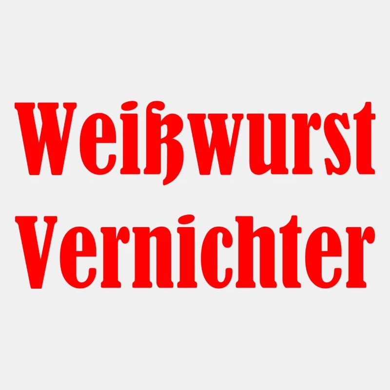Weisswurst Vernichter - rot