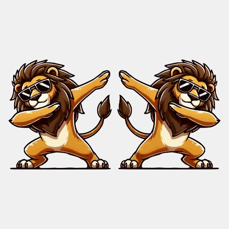 Lion Comic Dabbing 2