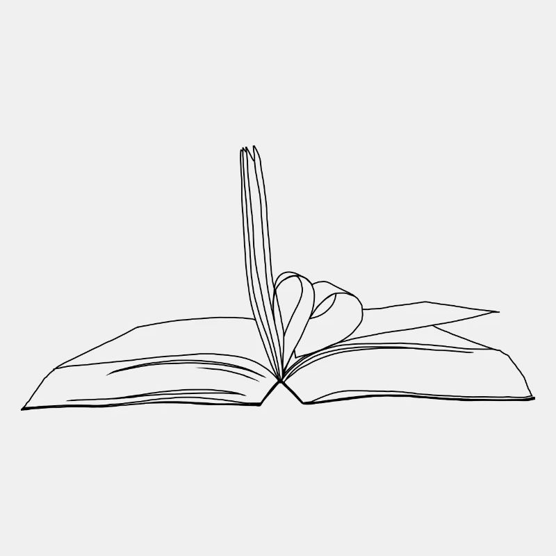 Book with heart