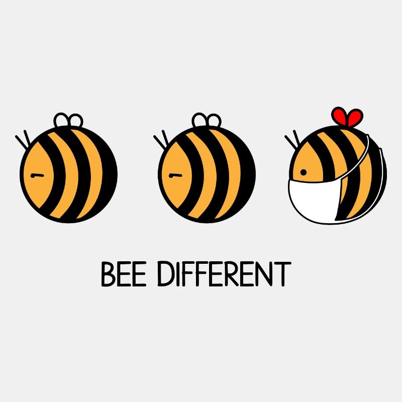 Bee Different geschenkidee Honig Spruch