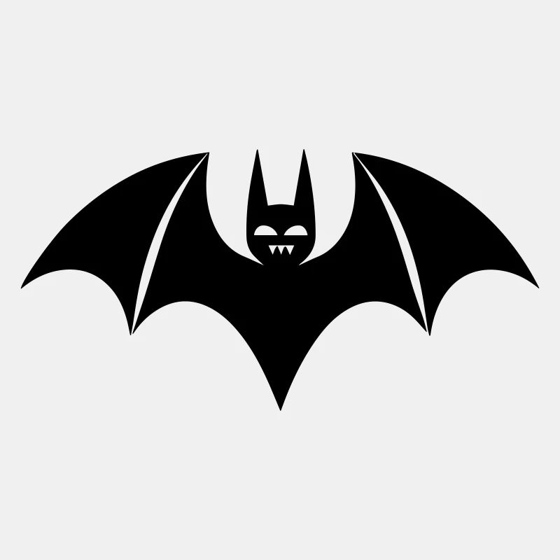 Gruselige Fledermaus Silhouette