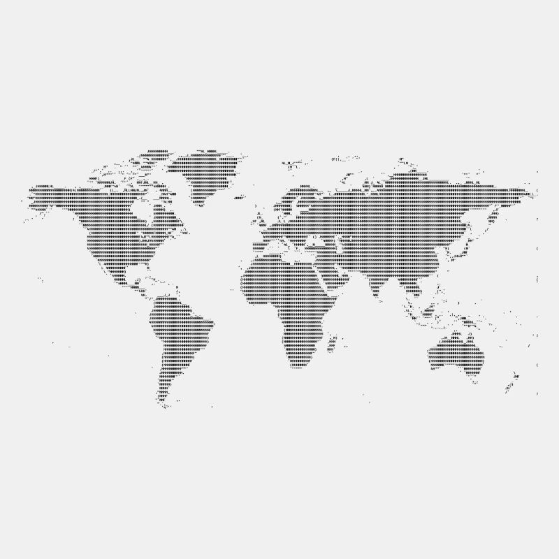 ASCII World Map